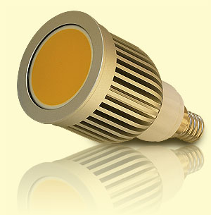 COB LED žiarovka E14 - bodové svetlo