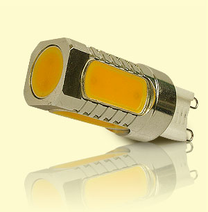 COB LED žiarovka G9 - všesmerová žiarovka