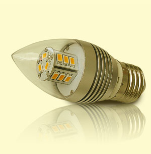 LED žiarovka E27 - sviečková žiarovka