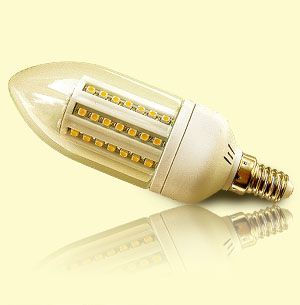 SMD LED žiarovka E14 - sviečková žiarovka
