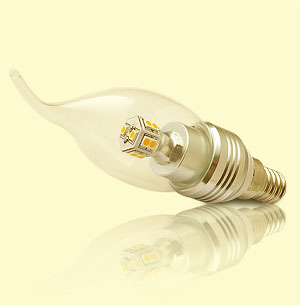 LED žiarovka E14 - sviečková žiarovka