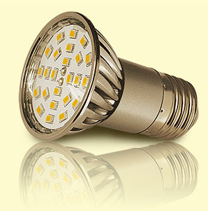 SMD LED žiarovka E27 - bodové svetlo