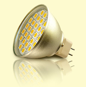 SMD LED žiarovka MR16 - bodové svetlo