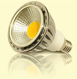 COB LED žiarovka E14 - bodové svetlo