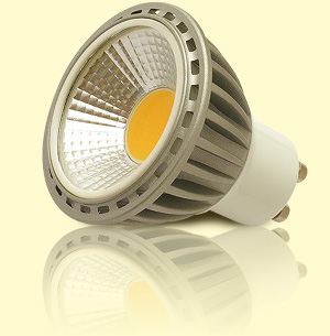 COB LED žiarovka GU10 - bodové svetlo