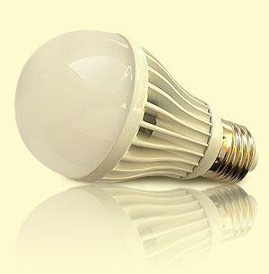 MCOB LED žiarovka E27 - polguľatá žiarovka