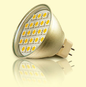 SMD LED žiarovka MR16 - bodové svetlo